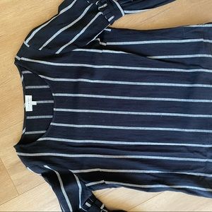 Lucky Brand Navy Long Sleeve Top